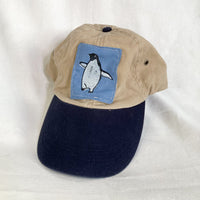 Penguin Hat - tan/blue