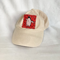 Penguin Hat - cream/red